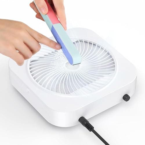 Lictin Nail Dust Collector with Reusable Filter, Adjustable Nail Vacuum Dust Collector Extractor Electric Dust Suction Machine for Acrylic Gel Nail Polishing White thumbnail 2