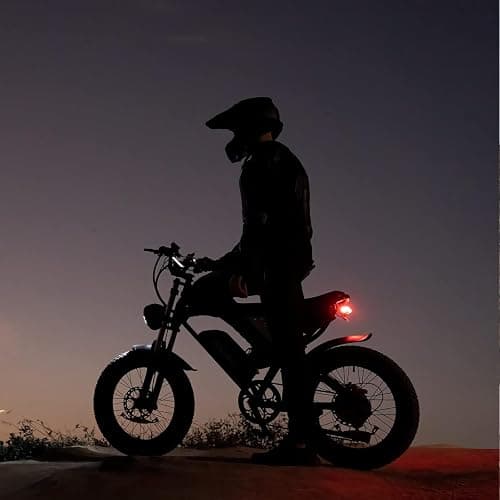 Ridstar Electric Bike for Adults, 1000/2000W, 25/30/37MPH,48V-52V, 20AH,40AH Battery, Max 50-180 Miles Electric Motorcycle, 20" Fat Tire Dirt Bike, Shamano 7-Speed E-Bike thumbnail 7