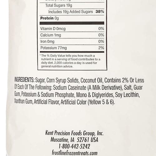 Frostline Vanilla Soft Serve Ice Cream Mix, Lactose & Gluten Free - Just Add Water, Dairy, or Dairy Free Alternative, Use with Blender, Countertop Ice Cream Maker, Soft Serve Machine - 6 lb Bag thumbnail 3