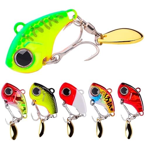 Fishing Lures Spinners Metal VIB Lure with Blade Tail Long Cast Bait (6pcs) - Image 1