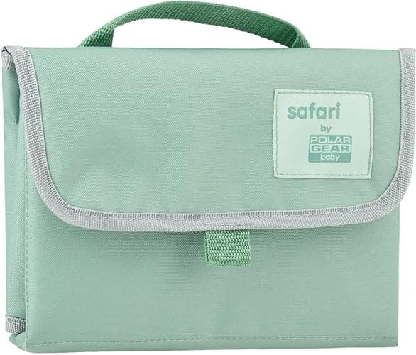 Polar Gear Baby Changing Mat – Wipe-Clean Changing Mat for Newborns – Travel Changing Mat with Pocket – Padded, Foldable Changing Matt Baby – Safari thumbnail 5