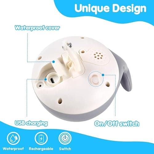 ANGGIKO Baby Bath Toys, Toddler Bath Toys for Kids Ages 1-3, Christmas Stocking Stuffers 1 2 3 Year Boy Girl Gifts, Infant Baby Toy 6-12-18 Months, Light Up Whale Bath Toy Sprinkler Bathtub Water Toy thumbnail 7