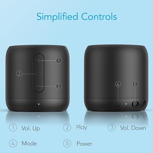 Anker Super-Portable Bluetooth Speaker Soundcore Mini with 15-Hour Playtime, Wireless Speaker with 66-Foot Bluetooth Range, Enhanced Bass, Noise Cancelling Microphone, For Outdoor, Travel, Home thumbnail 6