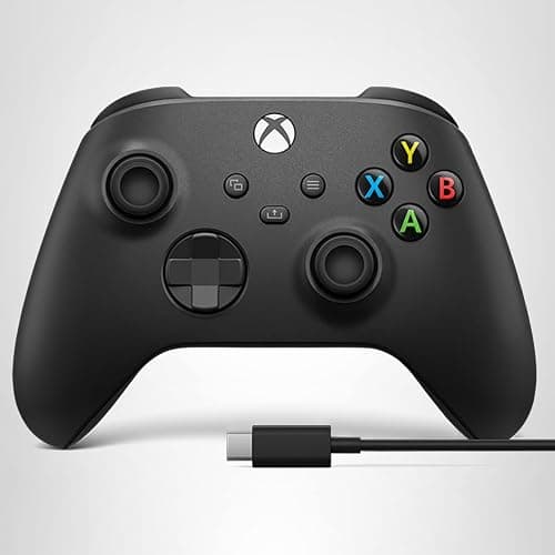 Xbox Wireless Gaming Controller + USB-C® Cable (2025) – Carbon Black – Play on Xbox, Windows, Android, iOS, FireTV Sticks, Smart TVs, VR Headsets thumbnail 7