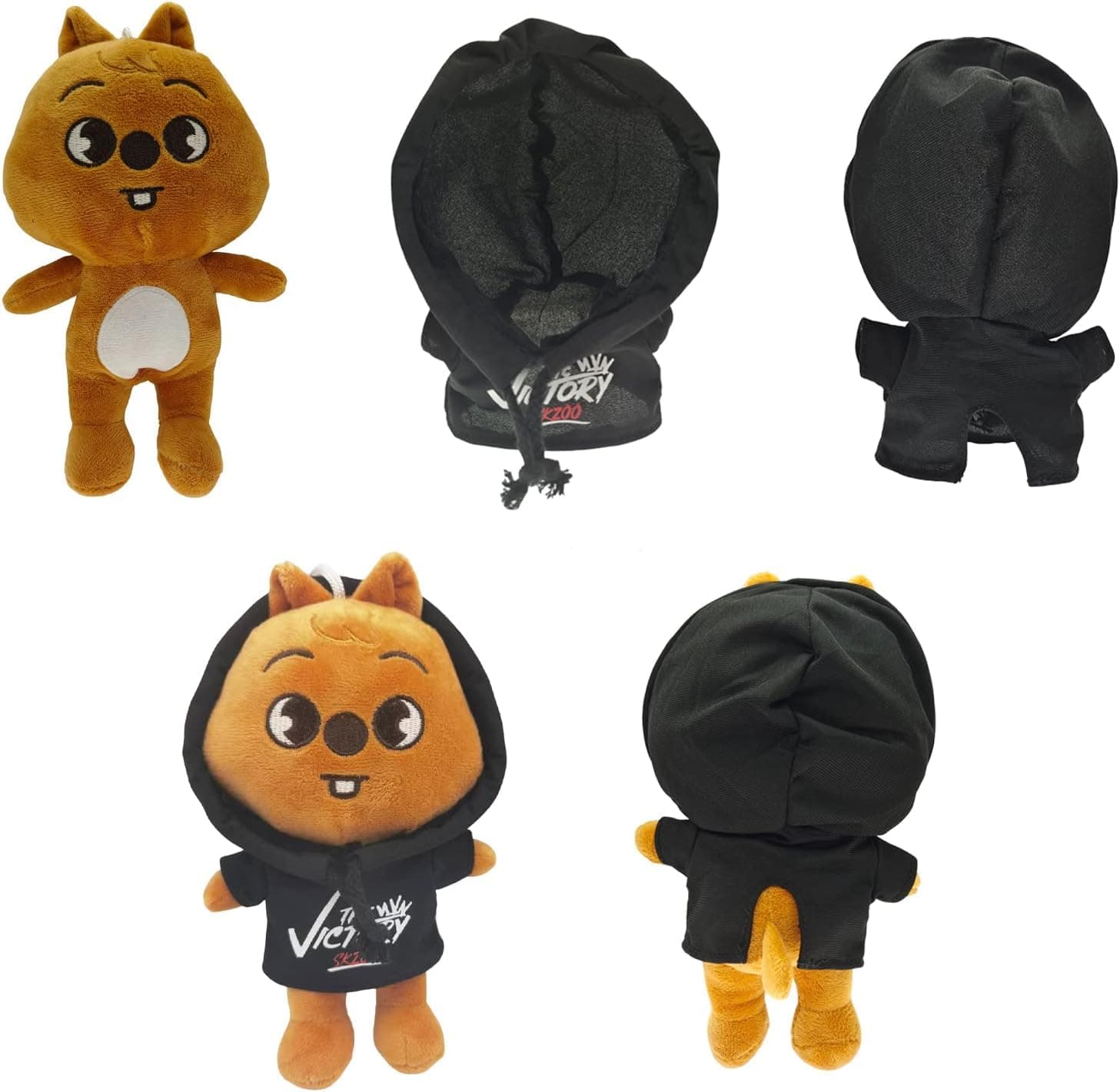 Cute Stray Kids Plush,9.8In Kawaii Skzoo Plush Toys,Creative Soft Stuffed Cartoon Plush Toy Gift Toys for Kids Fans (Han Quokka) - Han Quokka thumbnail 3