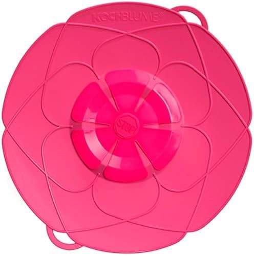 Kochblume - das Original vom Erfinder Armin Harecker XL 33 cm pink | Überkochschutz für Topfgrößen von Ø 20 bis 28 cm | Set mit Microfasertuch! - Image 1