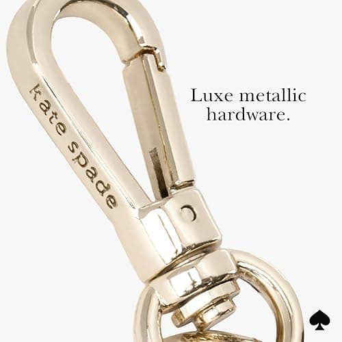kate spade new york AirTag Holder with Gold Ring Clip - Tortoiseshell | Stylish, Anti-Scratch, and Protective Case for Apple AirTag - Attaches Securely to Bags, Luggage, Keys, Purse, Totes & More thumbnail 5
