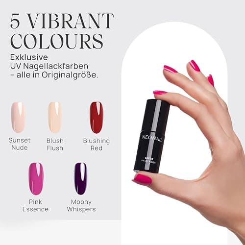 NÉONAIL Signature Selection Starter Set - LED UV Lampe 22W/48 - UV Nagellack - Maniküre Set - Top - Starterset mit Lampe - Sets - Nagellack Set - Farben - Base - Manicure - Nagelset thumbnail 6