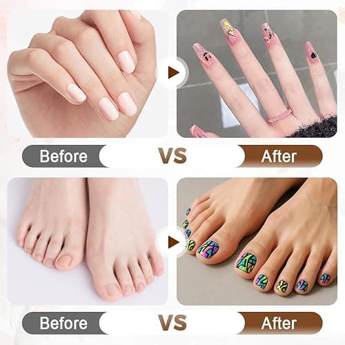 12 Colors Nail Art Pens Set, Nail Art Markers Polish Pen for 3D Nail Art, Drawing Painting Liner Brush for DIY Nail Art Beauty Adorn Manicure Tools (24 colors) thumbnail 3