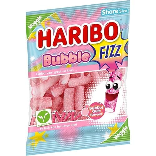 Haribo Bubble F!ZZ | Sweet Bubble Gum flavored Gummy Candy with Sour Coating | 200g 7.05 ounce thumbnail 4