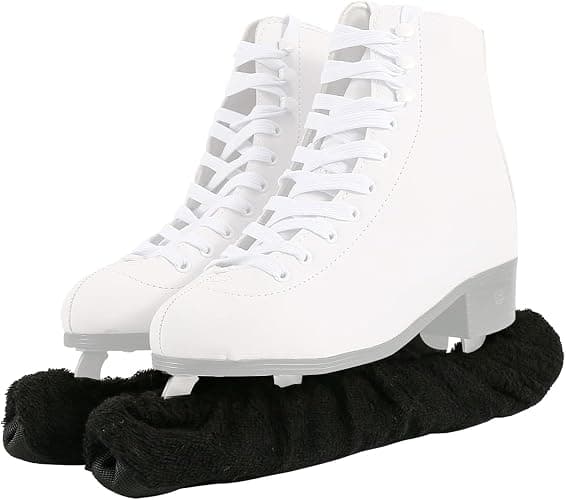 HJSSAA Kufenschoner für Schlittschuhe,Elastische Schutzabdeckung für Eiskunstlauf & Eishockey Universal für Kinder, Jugendliche und Erwachsene,Rutschfester Kufen-Schutz mit Atmungsaktivität thumbnail 4