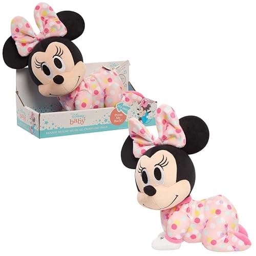 Disney Baby Musical Crawling Pals Plushie, Minnie Mouse, Interactive Crawling Plushie, Stuffed Animal, Kids Toys for Ages 09 Month by Just Play - Image 1