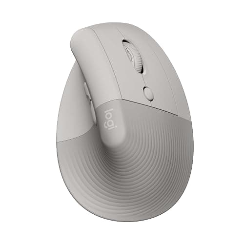 Logitech Lift Vertical Ergonomic Wireless Mouse - Sand | Connect via Bluetooth or included Logi Bolt USB-A receiver, quiet clicks, 4 of 6 buttons customizable, Windows Mac compatible - Image 1