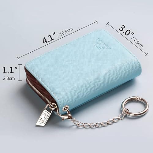 FurArt Zipper Wallet Women, RFID Blocking Credit Card Wallet, Business Card Holder, Compact Size KeyChain Wallet thumbnail 6