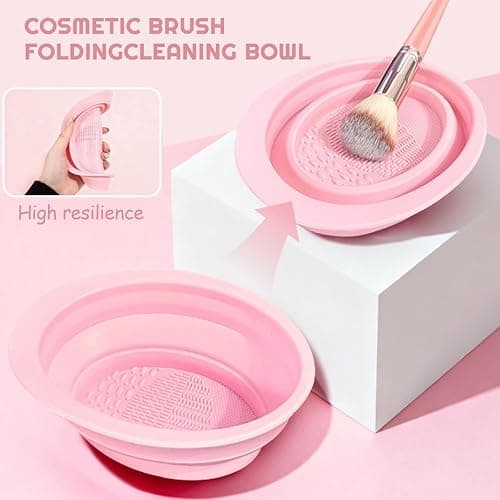 CLRDZN 70Pcs Makeup Brushes Set, Pink Professional Makeup Brush Set Multi-functional Makeup Brush Kit, Eye and Face Makeup Brushes & Tools, Premium Synthetic Facial Makeup Accessories thumbnail 7