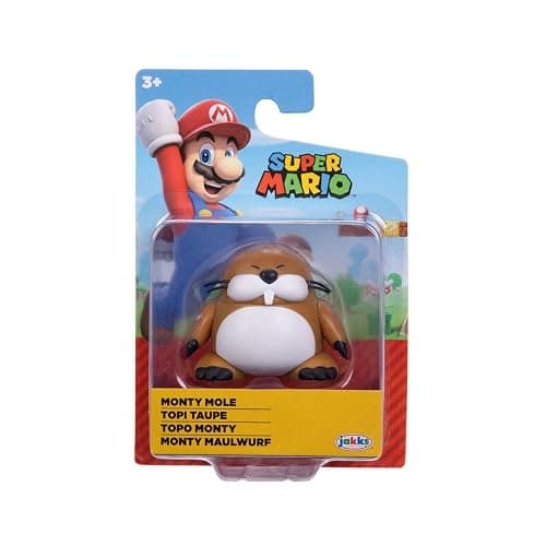 Super Mario World of Nintendo 2.5-inch Mini Figure Monty Mole - Image 1