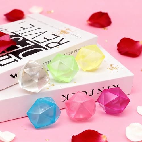 Gytera 6Pcs Valentines Diamond Shaped Squishy Fidget Toys Adults, Squeeze Toys for Stress & Anxiety Relief, Slow Rebund Stress Ballls Girl Toys Valentines Day Gifts for Kids Classroom thumbnail 2