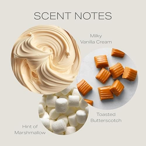 Vanilla Candle 9.7 oz: 55 Hrs Burn Time - Vanilla Scented Candles in Frosted Glass Jar with Wooden Crackling Wick in a Luxurious Gold Foil Lined Gift Box thumbnail 3