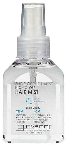 GIOVANNI Shine of the Times Finishing High-Gloss Hair Mist, 4.3 oz | Anti Frizz Hair Products, Color Safe, Salon Quality, Cruelty-Free, No Parabens, Infused with Natural Botanical Ingredients - Image 1