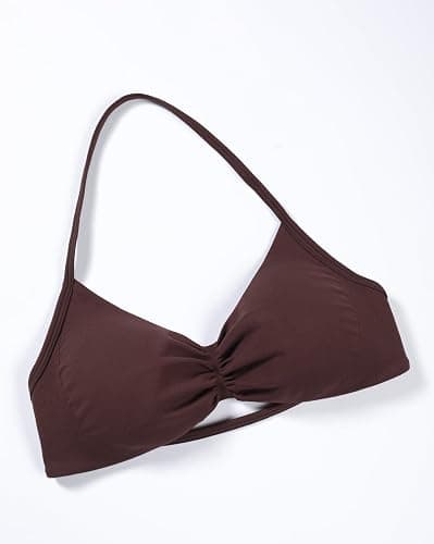 AUROLA Influence Strappy Bra Sports Bras for Women, Backless Padded Impact Strappy Bra Workout Gym Yoga with Removable Cups thumbnail 3