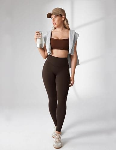 UNISSU Hugcurve No Front Seam Full Length High Waisted Workout Leggings for Women Buttery Yoga Pants Athletic Tights - 28'' thumbnail 3