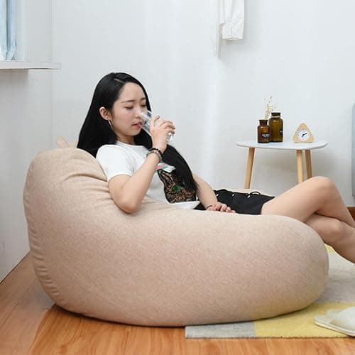 Recliner Gaming Bean Bag Sofa (No Filler) - 90cm x 110cm, Water Resistant Indoor Outdoor BeanBag Chair, Living Room Gamer Bean Bags thumbnail 2