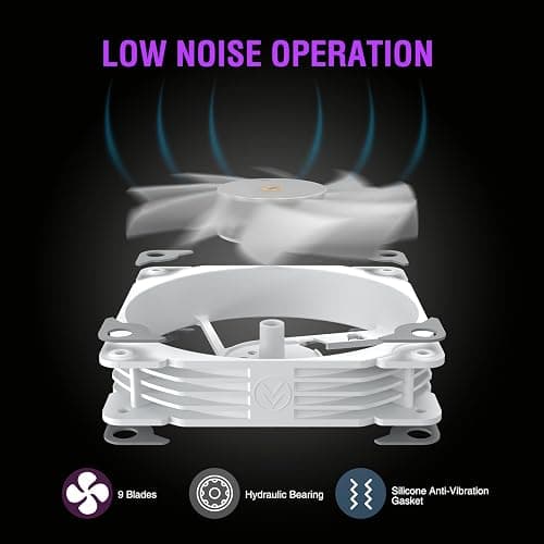 Vetroo V360 Liquid CPU Cooler, 3X 120mm Addressable RGB Pump & PWM Fans, 360mm Radiator 290W TDP AIO Water Cooling w/Controller Hub for Intel LGA 1851/1700/1200 AMD AM5/AM4, for Gaming Console - White thumbnail 8