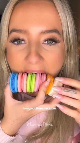 Macaron - Assortment Gift Box of 12 French Macarons, French Macarons, Gourmet Cookie Gift Box, Macaroon thumbnail 5