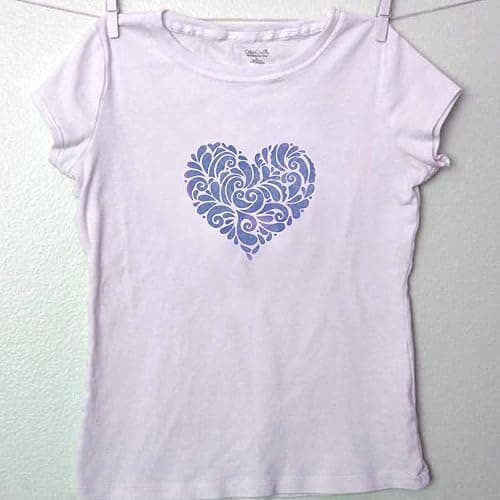 Heart Stencil for Painting - DIY Decorative Paint Stencil for Walls, Furniture, Crafts & Wood - Reusable Heart Pattern thumbnail 5