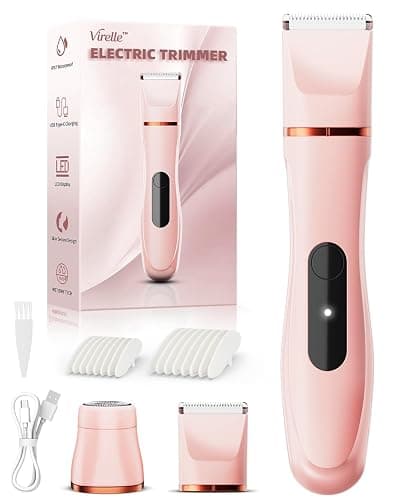 Hair Removal Epilators Bikini Trimmer for Women, Painless Waterproof Electric Foil Shaver Razors for Facial Leg Body Armpit, Ceramic Blade with Type-C Charging, Travel Size, SE Version - Image 1