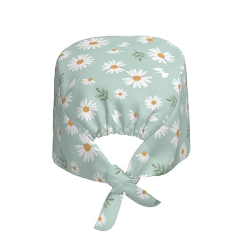 Working Cap Scrub Cap with Sweatband Adjustable Unisex Women Tie Back Hat Nurse Surgical Caps thumbnail 2