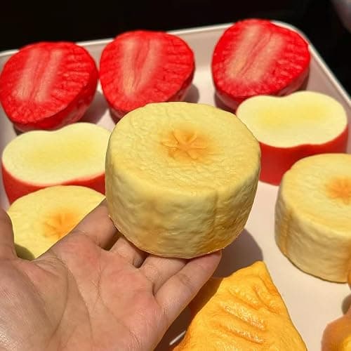 Realistic Banana Squishy Toy Slow Rising PU Foam Fruit Squeeze Stress Ball, Super Soft Yellow Banana Fidget for Anxiety Relief Novelty Gift for Adults(Banana) thumbnail 2