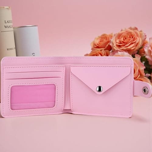 Small Cute Pink Capybara Wallet for Women, Short PU Leather Zipper Cute Coin Purse,Kawaii Animal Print Money Organizer Lightweight Coin Purse,Ideal Accessory & Birthday Gifts thumbnail 2