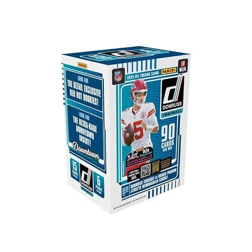 2025 Panini Donruss Football Blaster Box Trading Cards (90 Cards/Box) - Image 1