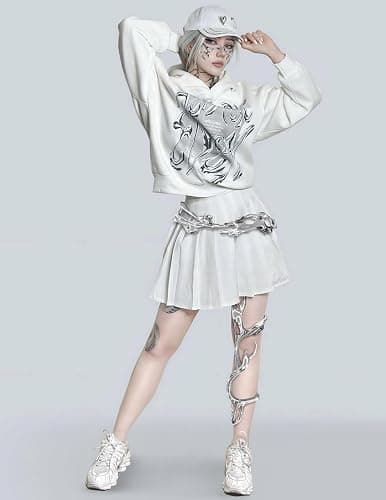 Aelfric Eden Womens Hoodies Oversized Graphic Hoodies Unisex Y2k Heavyweight Hoodie Pullover Trendy thumbnail 4