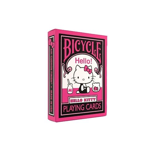 Bicycle Hello Kitty Playing Cards, Black & Pink, 1 Deck - Image 1