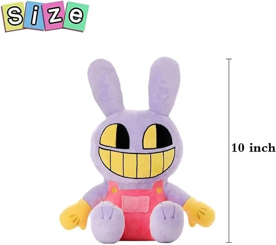 SAJISP The Amazing Digital Circus Plush,10" Jax Plushies Toy Gift, Cute Stuffed Figure Doll for Kids and Adults, Birthday Halloween Christmas Choice for Boys Girls thumbnail 3