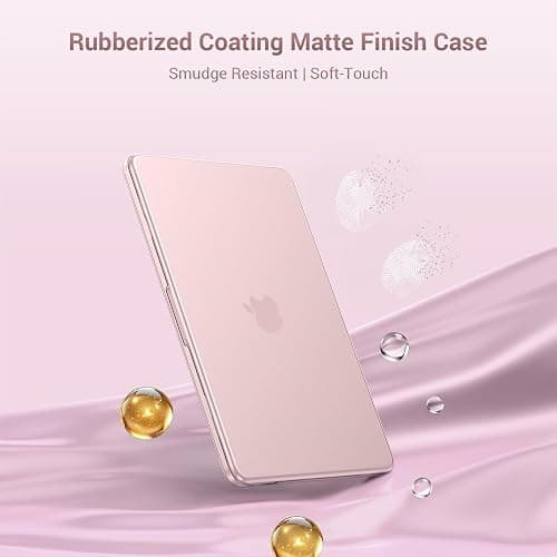 MOSISO Compatible with MacBook Neo Case 13 inch 2026 A3404 A18 Pro Chip | Crack & Scratch Resistant Hard Shell Case&360 Protective Sleeve Bag&Keyboard Cover&Screen Protector&Type C, Blush thumbnail 3