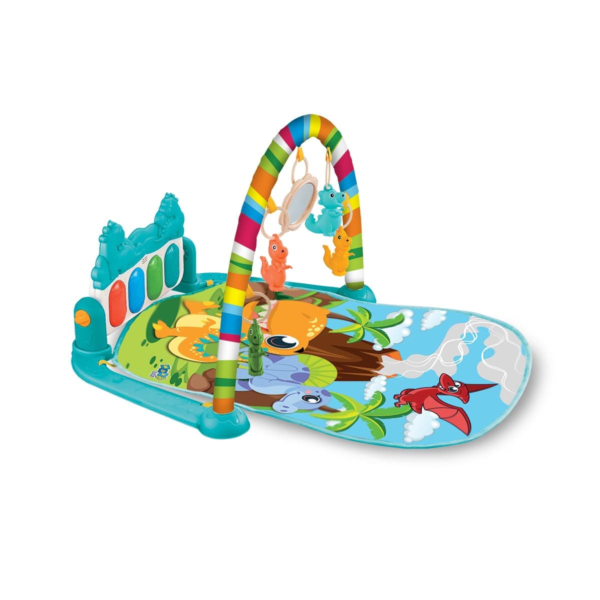 Maxi Baby Tapete de Atividades Para Bebê Piano Funny Dino - Image 1