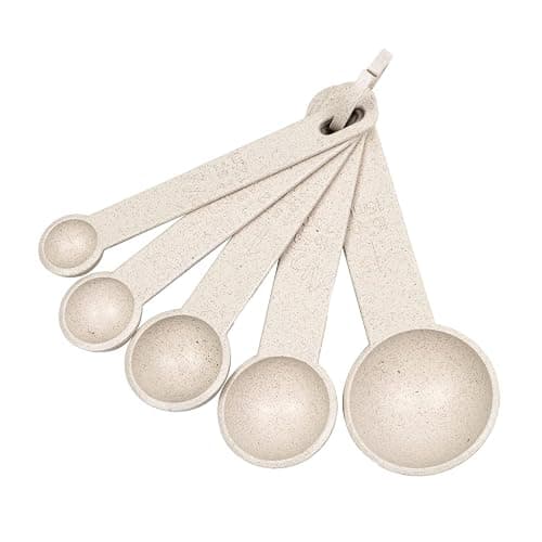 Beille Cream Wheat Straw Measuring Cups Spoons Set Cooking Baking Tools 10pc thumbnail 6