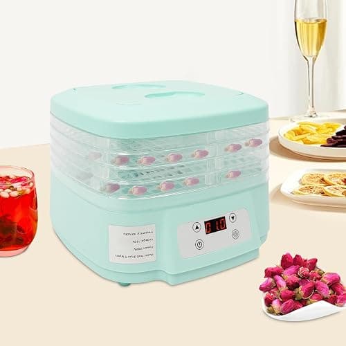 5 Tiers Food Dehydrator Machine, 110V Candy Dried Machine with Adjustable Timer & Temperature, Large Capacity Fruit Dehydrator Machine for Beef, Fruits, Meat, Vegetables thumbnail 2