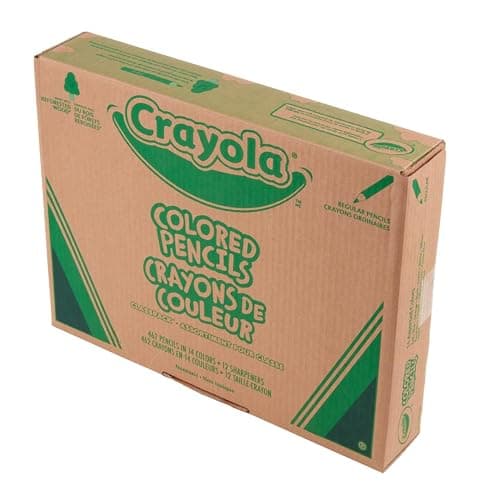 Crayola Colored Pencil Classpack (462ct), Bulk Colored Pencils, 14 Assorted Colors, School Supplies for Teachers, Ages 3+ - 14 Assorted Colors thumbnail 6