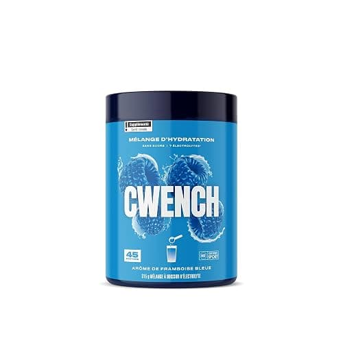 Cwench Electrolyte Hydration Powder with Celtic Sea Salt Blue Raspberry Drink Mix, 45 Servings 315g thumbnail 2