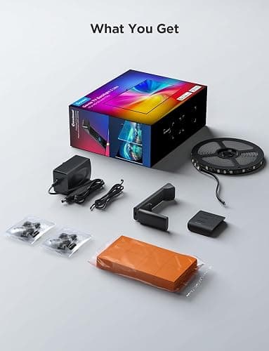 Govee TV Backlight 3 Lite with Fish-Eye Correction Function Sync to 40-50 Inch TVs, 7.8ft RGBICW Wi-Fi LED Strip Lights with Camera, 4 Colors in 1 Lamp Bead, Voice and APP Control, Adapter thumbnail 8