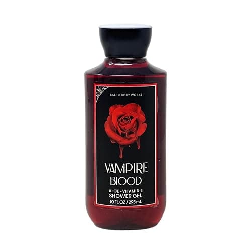Bath & Body Works Holiday Special VAMPIRE BLOOD 3 Piece Bundle - Fragrance Mist - Body Cream - Shower Gel - with a Charcoal Scrub Bar Soap thumbnail 4