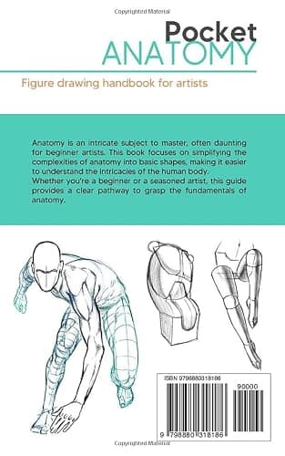 Pocket Anatomy: Figure Drawing Handbook in Color for Artists, Learning How to Draw Human Body by Simplifying the Complex Structures of the Body and Understanding the Human Form thumbnail 2
