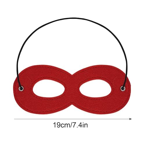 tiggell Halloween Black Eye Mask, Costumes Eyemask Half Mask for Dress Up Role Cosplay Party Supplies for Adult thumbnail 2