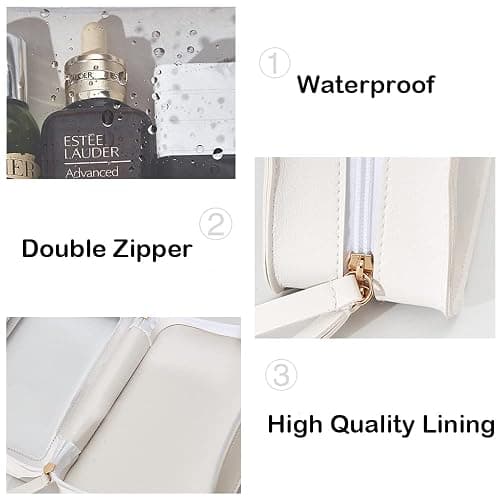Clear Makeup Bag Small, TSA Approved Portable Toiletry Bag with Zipper Cosmetic Travel Bag Makeup Organizer Case Mini Makeup Pouch for Purse Car Organizer Bag for Women Men thumbnail 7