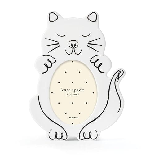 kate spade new york Wild Things 4x3 Cat Picture Frame - Image 1