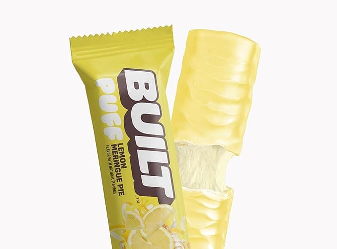 BUILT Bar Puff Protein Bars - Lemon Meringue Pie - 16g Protein Snack Bars with Collagen - Calorie Conscious & Gluten Free - 12 Count thumbnail 7